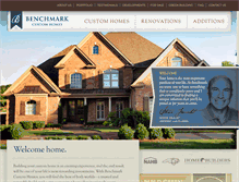 Tablet Screenshot of benchmarkcustomhomes.net